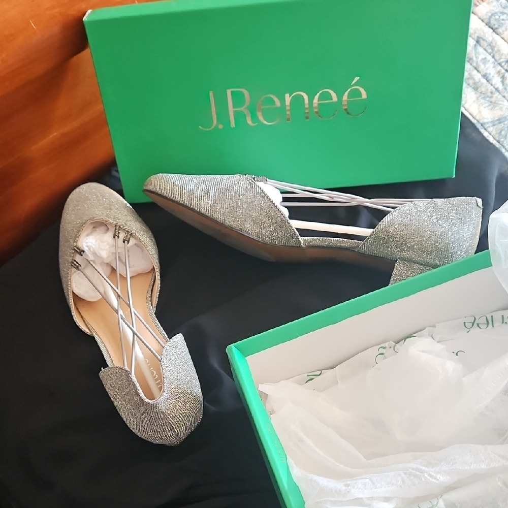 Silver Women's Flats